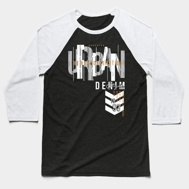 Superior Urban denim style Baseball T-Shirt by Teefold